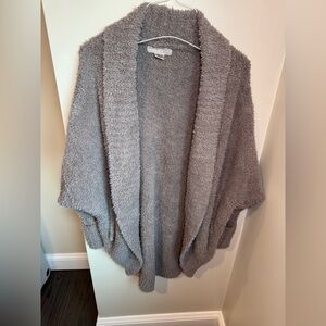 Barefoot Dreams Womens Gray Cozy Chic Open Front Sweater Size XS/S